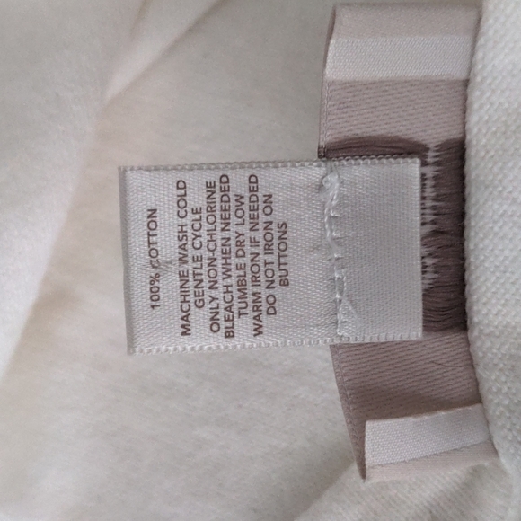 LOFT V Neck Lightweight Knit Cardigan Sweater Cream size Medium - Picture 11 of 11